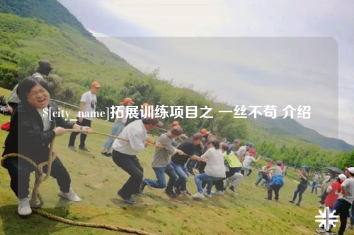 连云港拓展训练项目之 一丝不苟 介绍
